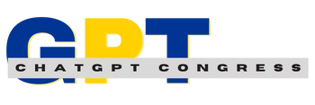 ChatGPT Conference Logo. Learn ChatGPT Open AI and the Future of Artificial Intelligence Wide Logo