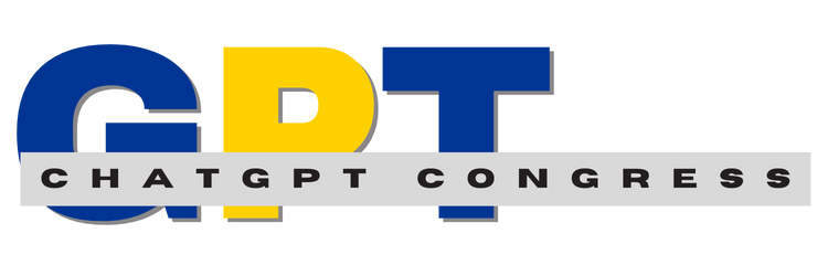ChatGPT Conference Logo. Learn ChatGPT Open AI and the Future of Artificial Intelligence Wide Logo