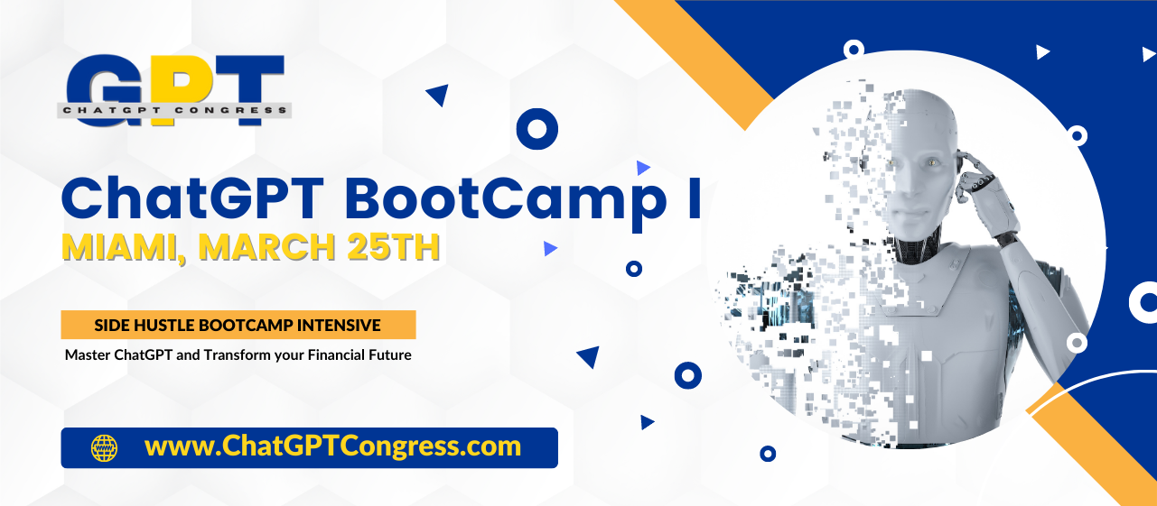 ChatGPT Bootcamp I Miami. Learn ChatGPT in a Day in an intensive bootcamp with professional instructors, Dr. Oscar Arias and Manny Sarmiento. 